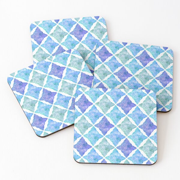 Item preview, Cute Blue Pastel tiles on white designed and sold by SztuKarola.