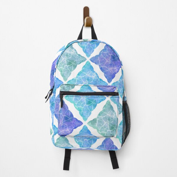 Item preview, Cute Blue Pastel tiles on white designed and sold by SztuKarola.