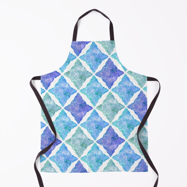 Item preview, Cute Blue Pastel tiles on white designed and sold by SztuKarola.