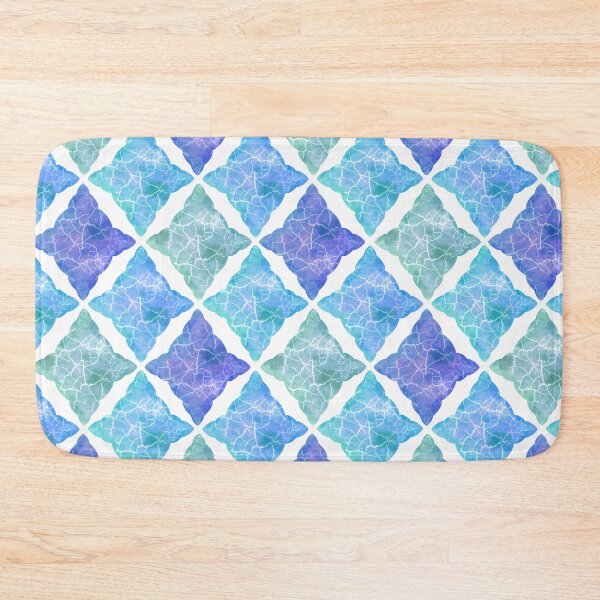 Item preview, Cute Blue Pastel tiles on white designed and sold by SztuKarola.
