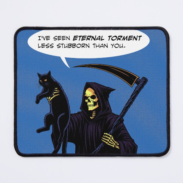 Item preview, Grim Reaper cat eternal torment designed and sold by Syahrasi.