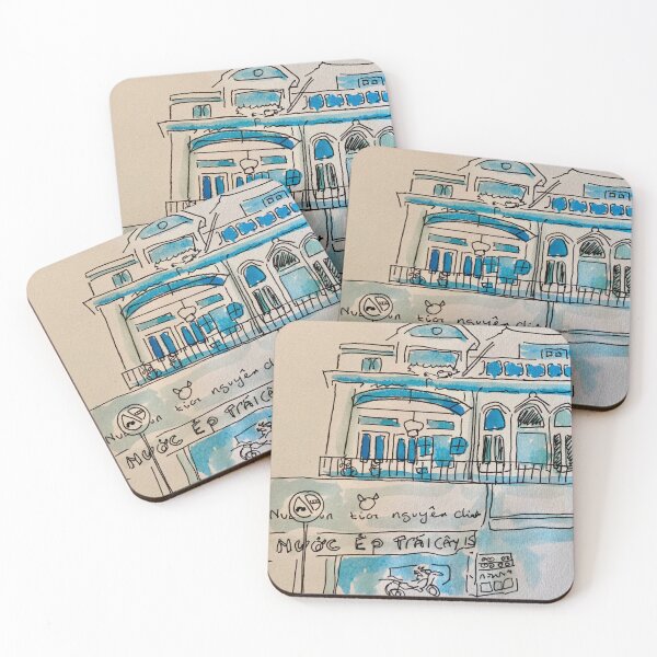 Item preview, Cho Lon Saigon - Street scenes in ink designed and sold by Ottolie.