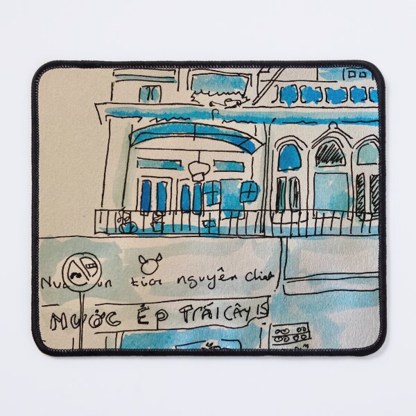 Item preview, Cho Lon Saigon - Street scenes in ink designed and sold by Ottolie.