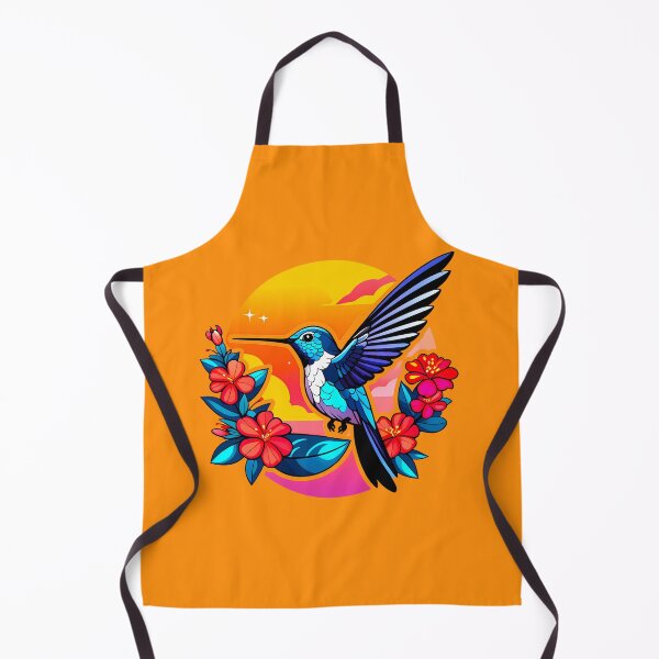 Item preview, Hummingbird in flight with flower decoration designed and sold by AD-Digital-Art.
