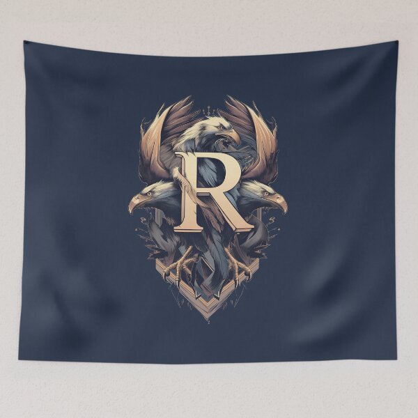 Item preview, Three Eagles and the letter R - Fantasy designed and sold by Fenay Designs.