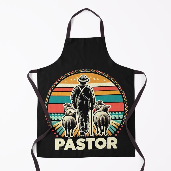 Item preview, Pastor, Flock of Sheep Following a Shepherd Art designed and sold by Faithloveshop.
