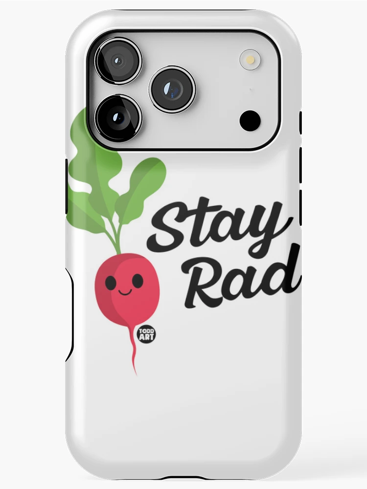 Thumbnail 1 of 4, iPhone Case, STAY RAD RADISH designed and sold by TODD GOLDMAN.