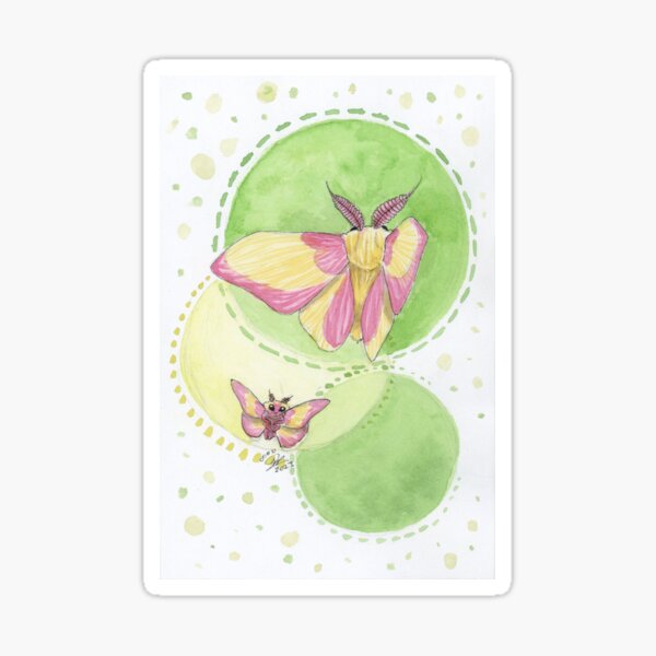 Item preview, Rosy Maple Moth designed and sold by Krystin Shields.