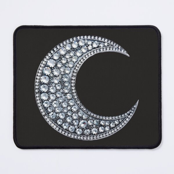 Item preview, Crystal Bedazzled Rhinestone Moon designed and sold by Creative Brat Design Studio.