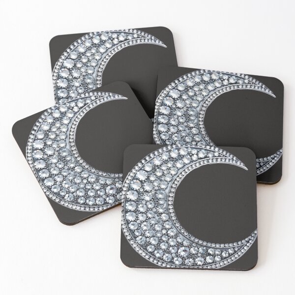 Item preview, Crystal Bedazzled Rhinestone Moon designed and sold by Creative Brat Design Studio.
