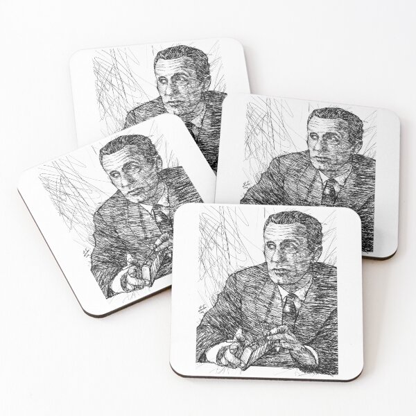Item preview, MAURICE MERLEAU-PONTY ink portrait .1 designed and sold by lautir.