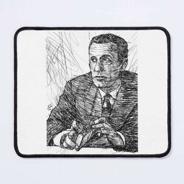 Item preview, MAURICE MERLEAU-PONTY ink portrait .1 designed and sold by lautir.