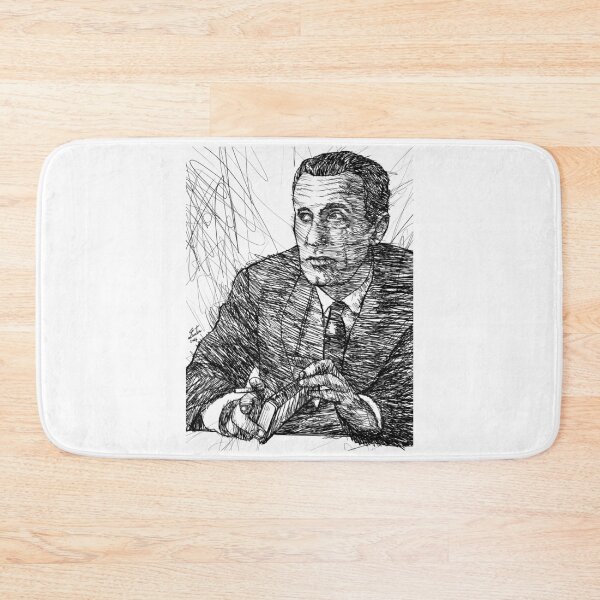 Item preview, MAURICE MERLEAU-PONTY ink portrait .1 designed and sold by lautir.