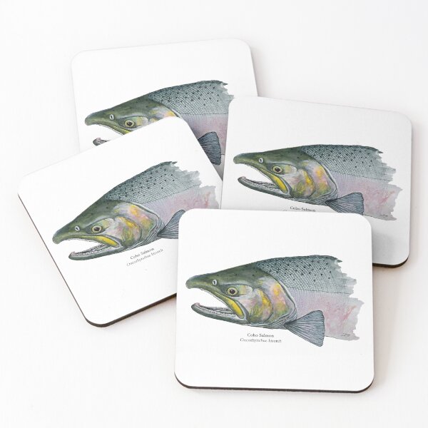 Item preview, Coho Salmon Male Painting designed and sold by Stephen Emms.