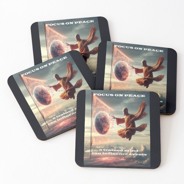 Item preview, Focus on peace, a trained mind can influence events designed and sold by Valérie Ozanon.