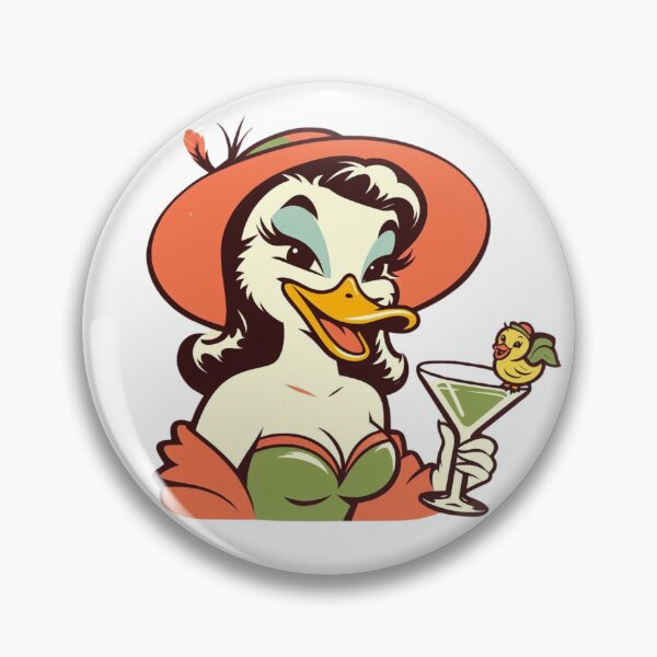 Item preview, Retro  Elegant Lady Duck designed and sold by ZMaria.