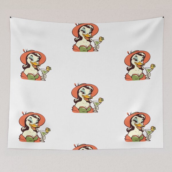 Item preview, Retro  Elegant Lady Duck designed and sold by ZMaria.