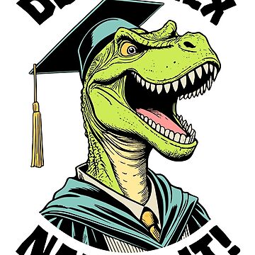 Artwork thumbnail, Graduation Trex Funny Degreerex Dinosaur School Graduate by GrandeDuc