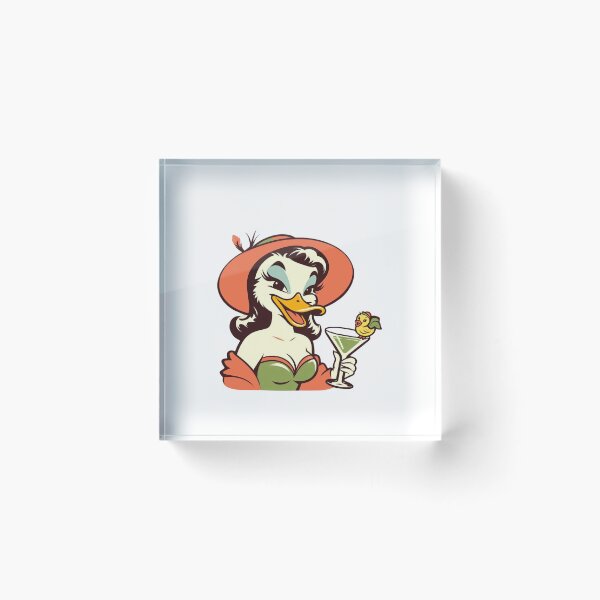 Item preview, Retro  Elegant Lady Duck designed and sold by ZMaria.