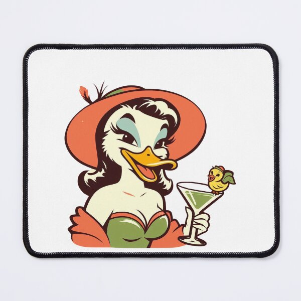 Item preview, Retro Elegant Lady Duck designed and sold by ZMaria.