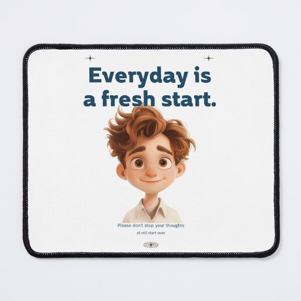 Item preview, Everyday is a fresh start, good energy patterns designed and sold by Angpau.