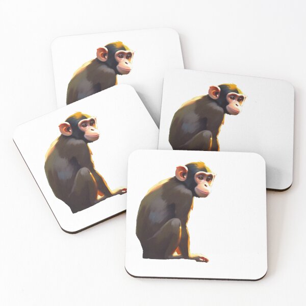 Item preview, Beautiful brown monkey designed and sold by DesignOasis-.