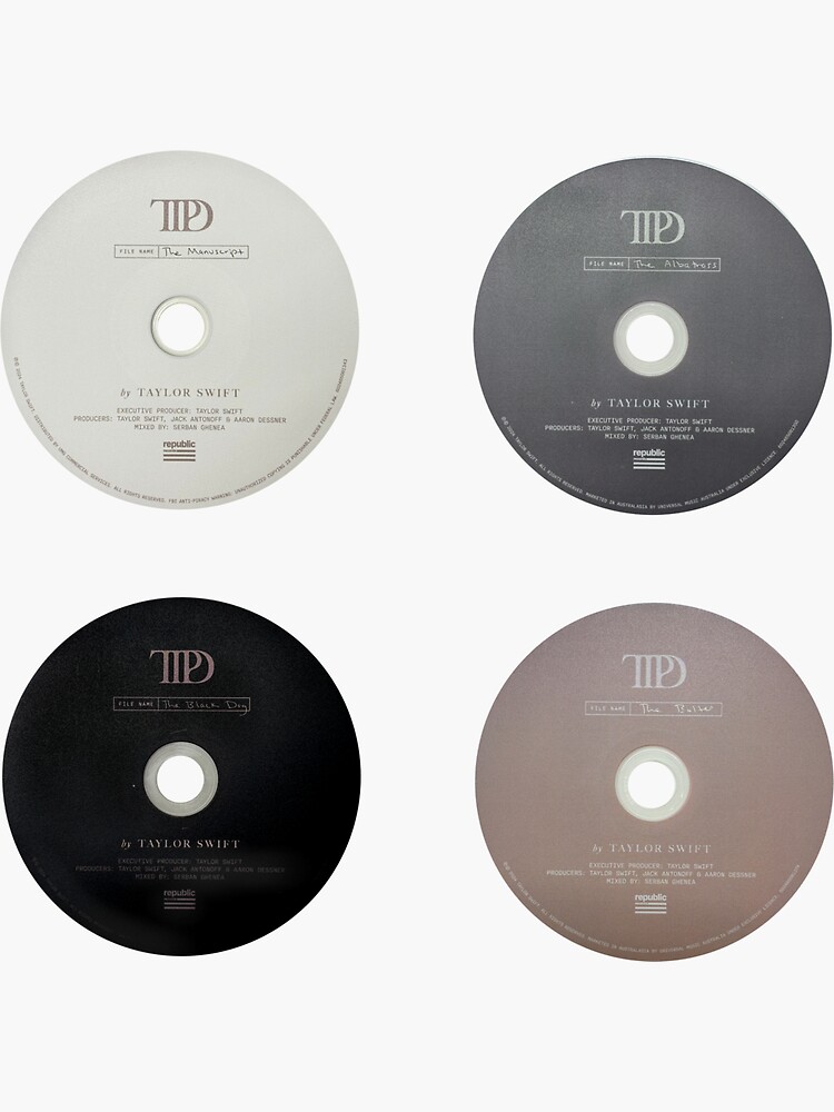 Taylor Swift TTPD Vinyl Variants - The Manuscript, Bolter