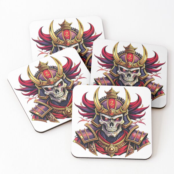 Item preview, samurai skull designed and sold by Arextr.