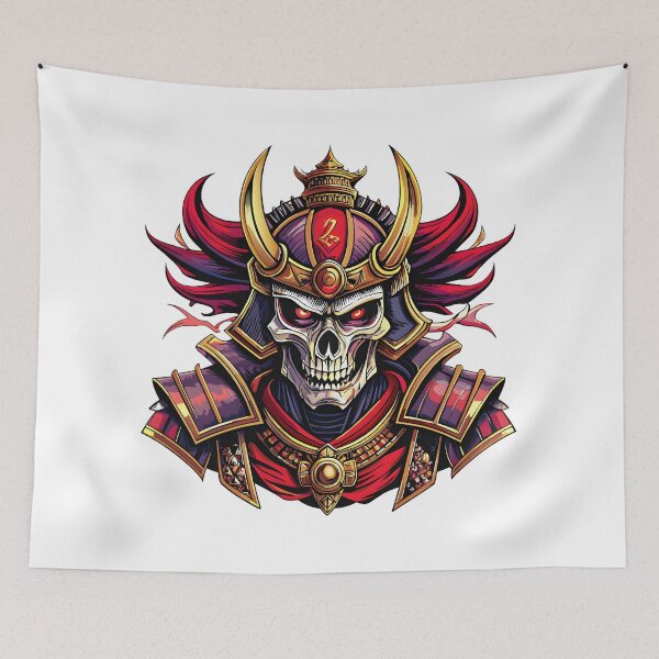 Item preview, samurai skull designed and sold by Arextr.