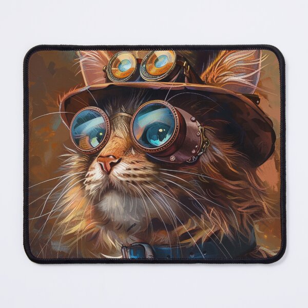 Item preview, Steampunk Cat Illustration designed and sold by GrinGalore.