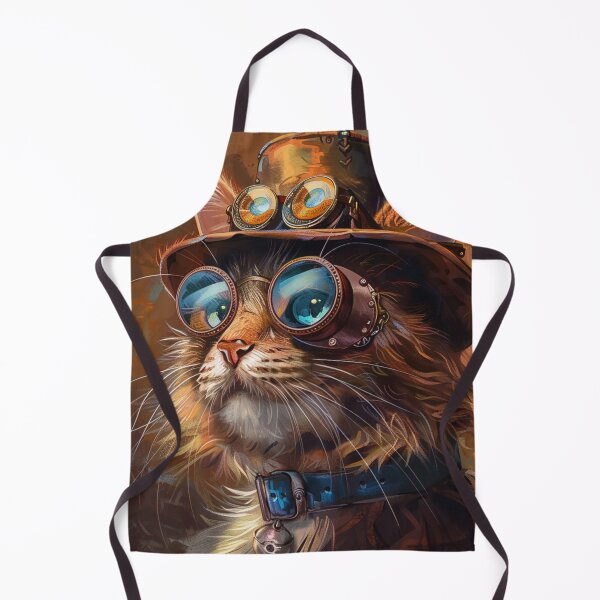 Item preview, Steampunk Cat Illustration designed and sold by GrinGalore.