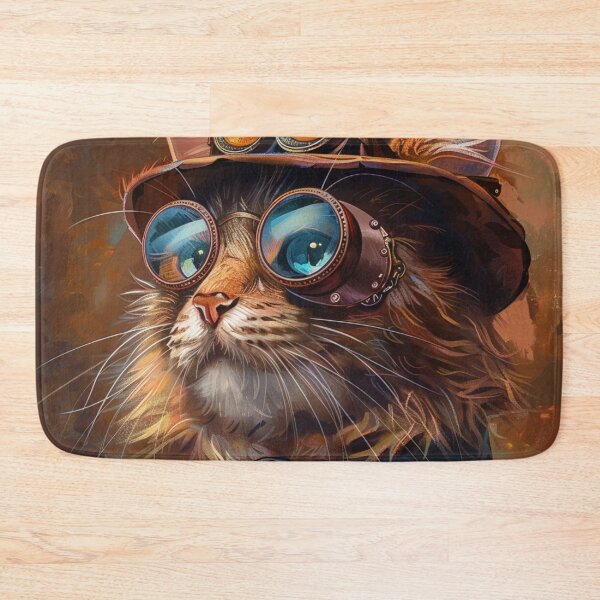 Item preview, Steampunk Cat Illustration designed and sold by GrinGalore.