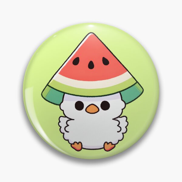 Artikelvorschau, Duckling Wearing Watermelon Hat entworfen und verkauft von UmbrellaStudio1.