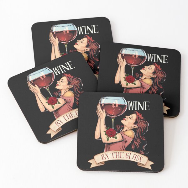 Item preview, Vintage Style Wine Lover Retro Woman Holding Wine Glass designed and sold by MTJ-Mushrooms.