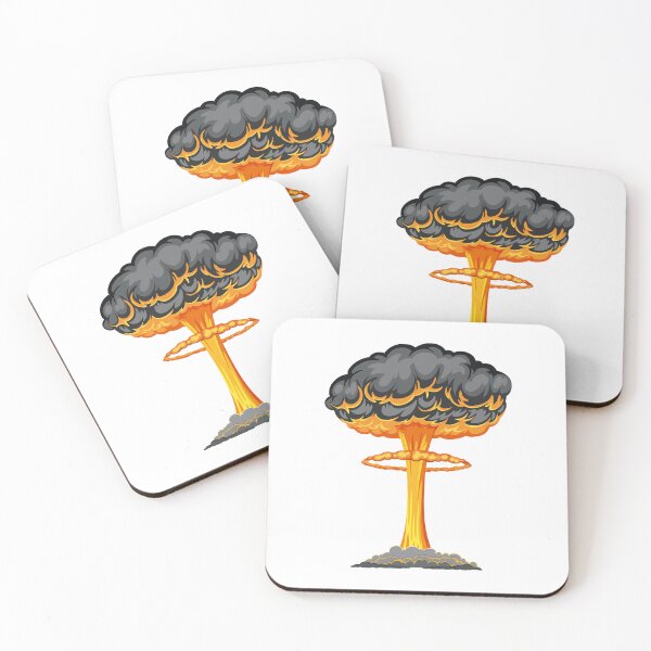 Item preview, Nuclear Explosion with big orange mushroom cloud designed and sold by Abdou-DZT.