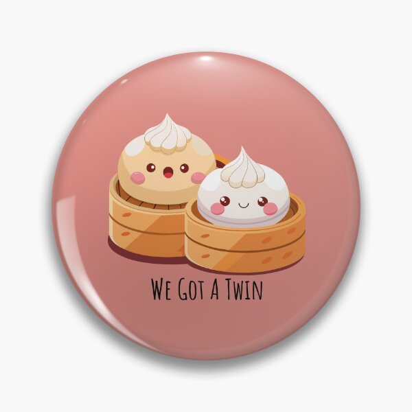 Item preview, Twinsies Steamed Buns - 'We Got A Twin' Pun Design designed and sold by PunnyHouse.