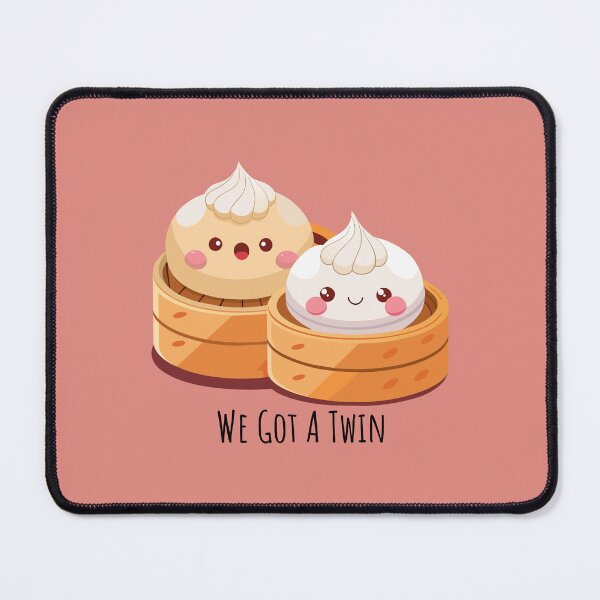 Item preview, Twinsies Steamed Buns - 'We Got A Twin' Pun Design designed and sold by PunnyHouse.