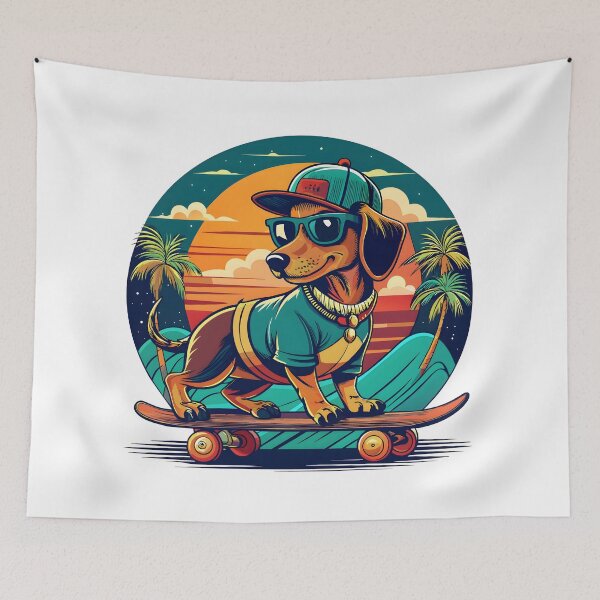Item preview, skateboarding dog designed and sold by Arextr.