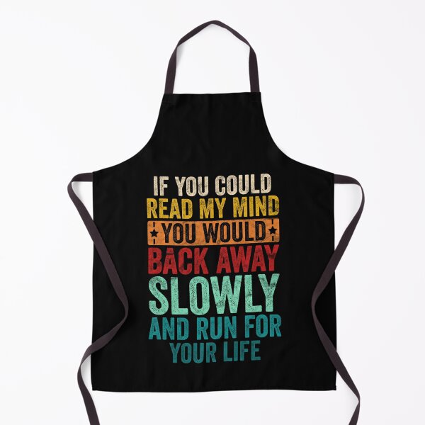 Item preview, If You Could Read My Mind You Would Back Away Slowly Retro Vintage designed and sold by Open Space.