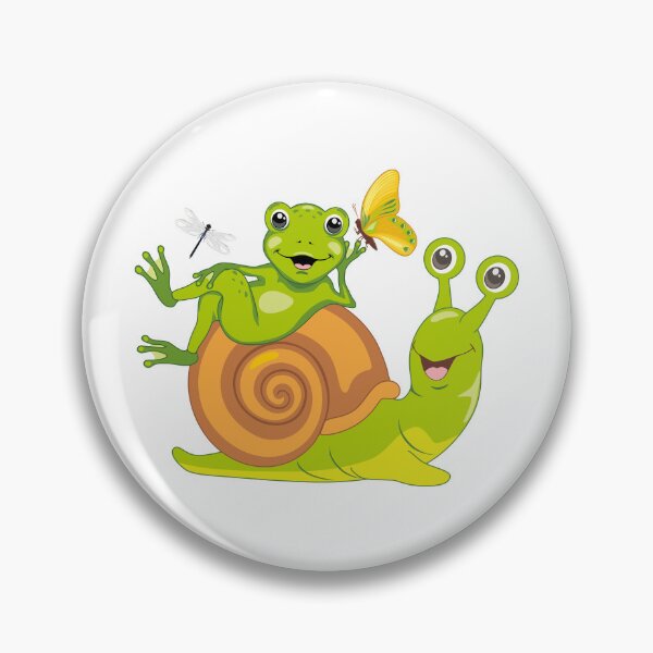 Item preview, Happy snail and frog designed and sold by NBwithlove.