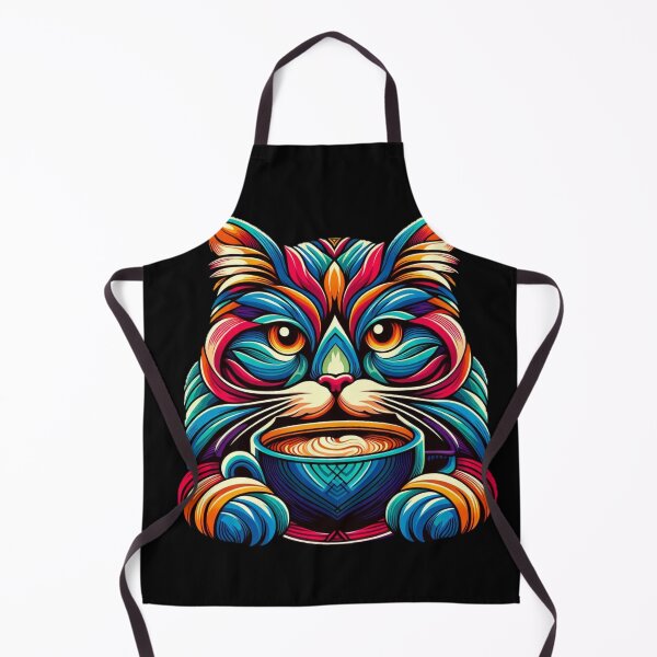 Item preview, Cat With Coffee Vintage Artistic designed and sold by SilverLook48.