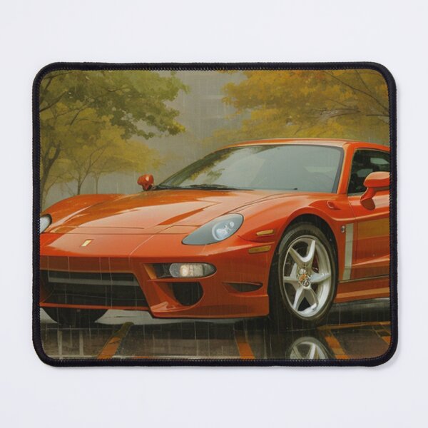 Item preview, Red Super Car in autumn  designed and sold by eriktartufo.