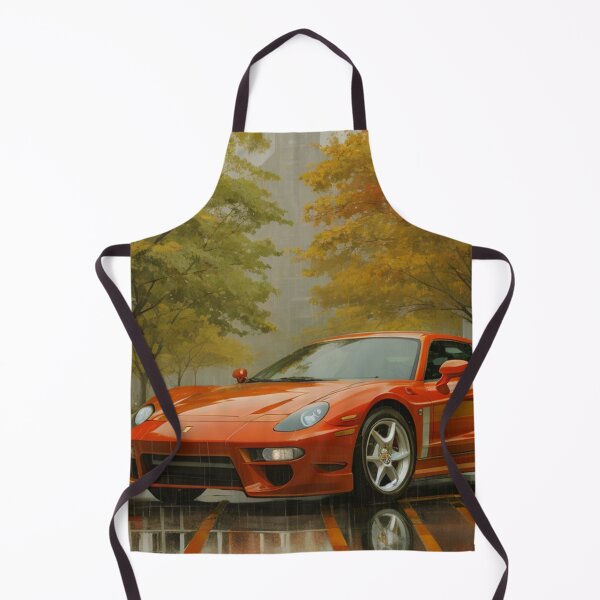 Item preview, Red Super Car in autumn  designed and sold by eriktartufo.