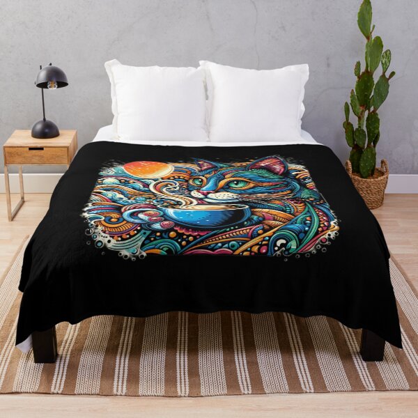 Item preview, Cat & Coffee Vintage Artistic designed and sold by SilverLook48.