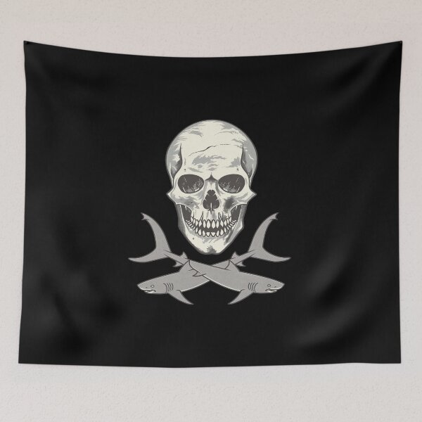Item preview, Skull and Sharks designed and sold by Yogimeister.