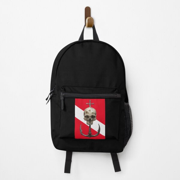 Item preview, Skull and Anchor on Diving Flag designed and sold by Yogimeister.