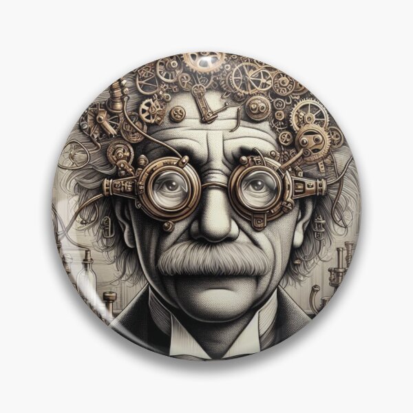 Item preview, Albert Einstein Steampunk  designed and sold by sevenmountains.