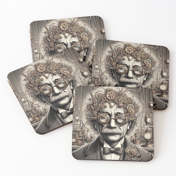 Item preview, Albert Einstein Steampunk  designed and sold by sevenmountains.