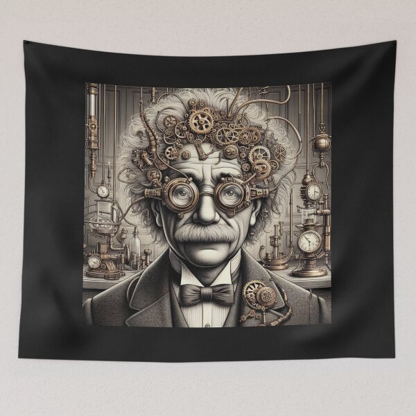 Item preview, Albert Einstein Steampunk  designed and sold by sevenmountains.