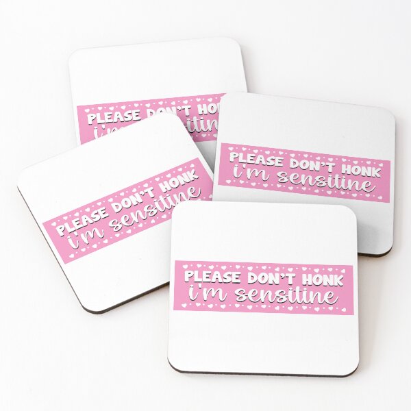 Item preview,  Please Don't Honk I'm Sensitive Funny Bumper designed and sold by fanky-bumper.